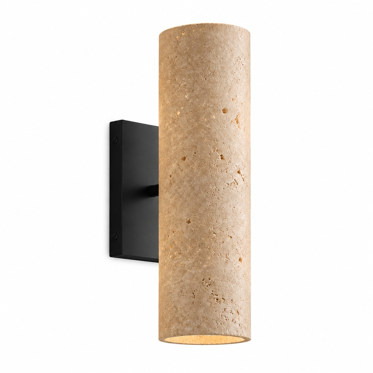 Yorix Modern Vertical Cylinder Tube Metal Finish Wall Light