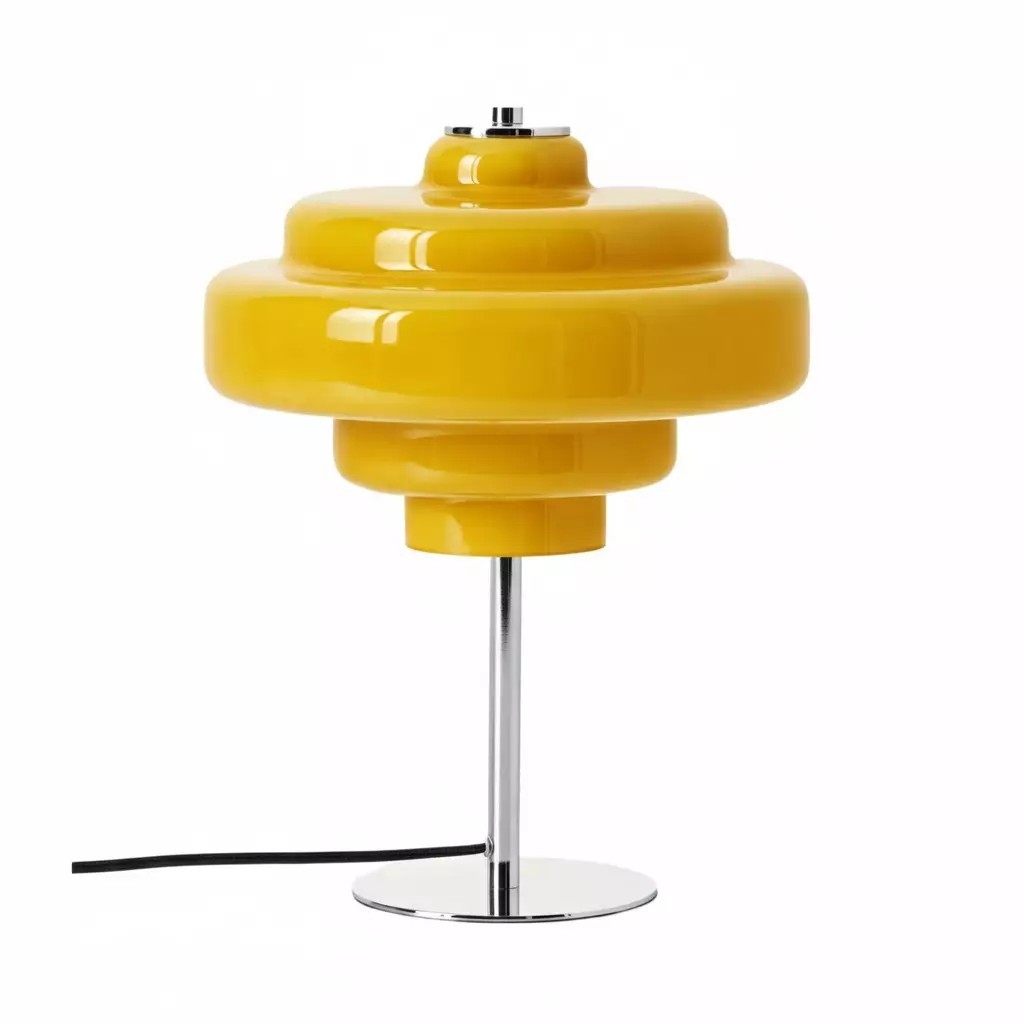 Yves Retro Multiple Colors Tiered Glass Table Lamp