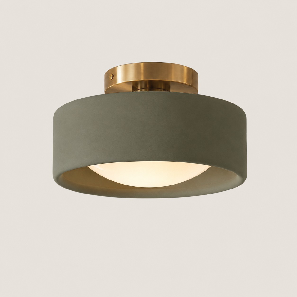 Aura Modern Porcelain Flush Mount Ceiling Light
