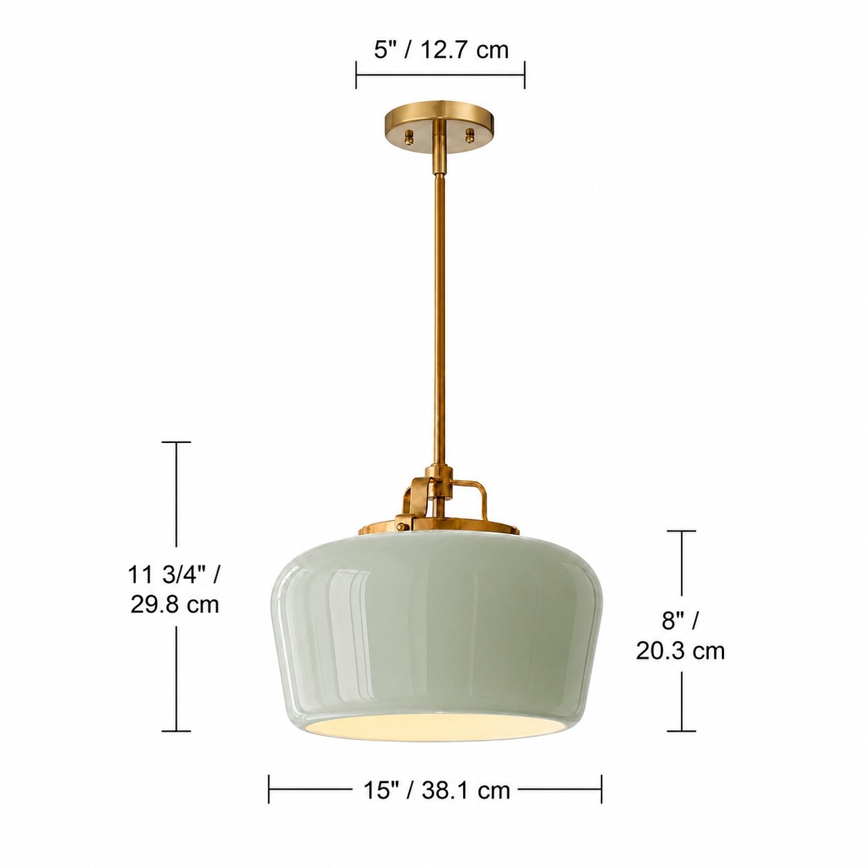 Nathaniel Vintage Brass Rounded Bowl Glass Shade Pendant Light