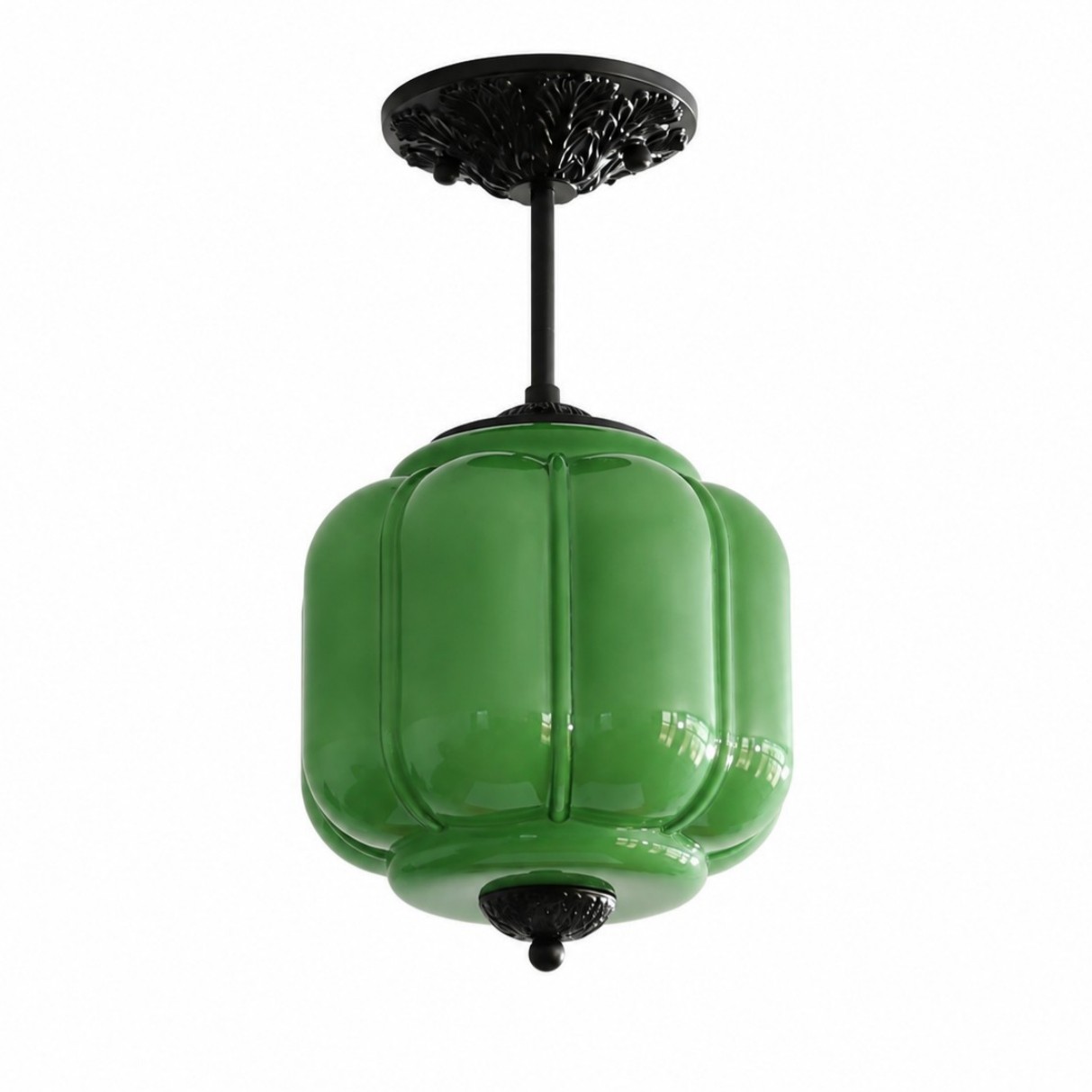 Conran Vintage Milk Glass Lantern Eloise Ceiling Light