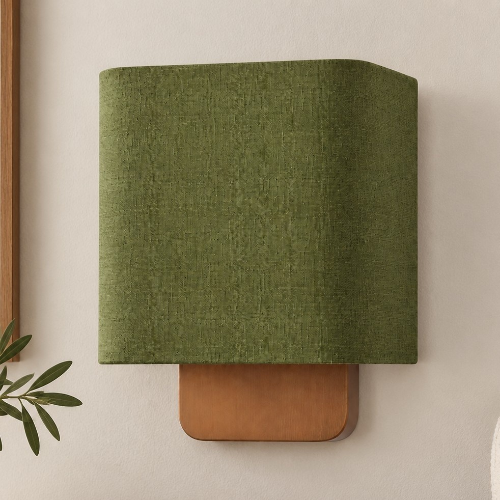 Ondine Modern Linen Fabric Shade Wall Sconce