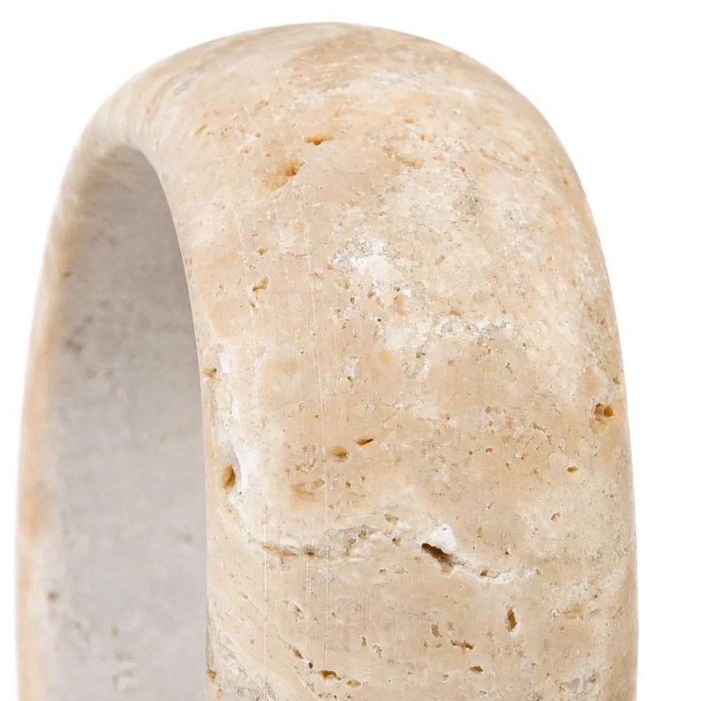 Veloria Scandinavian Travertine Round Pendant Light