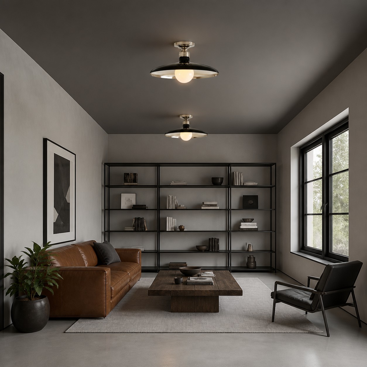 Dulcinea Farmhouse Metal Flush Mount Ceiling Light