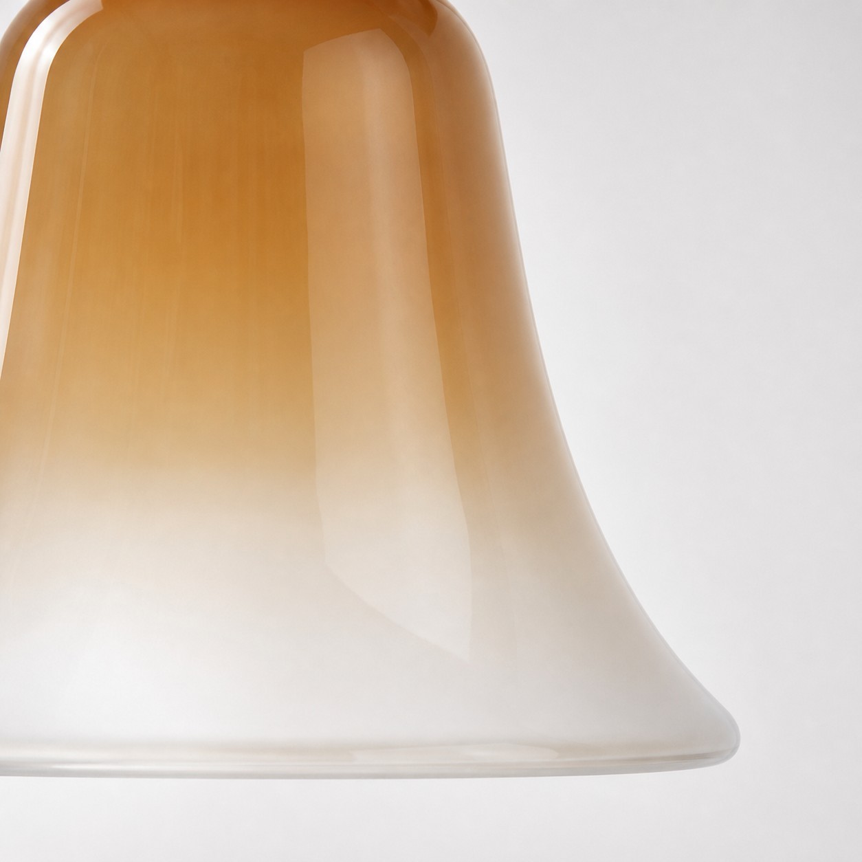 Lucas Modern Gradient Bell-Shaped Glass Single Pendant Light