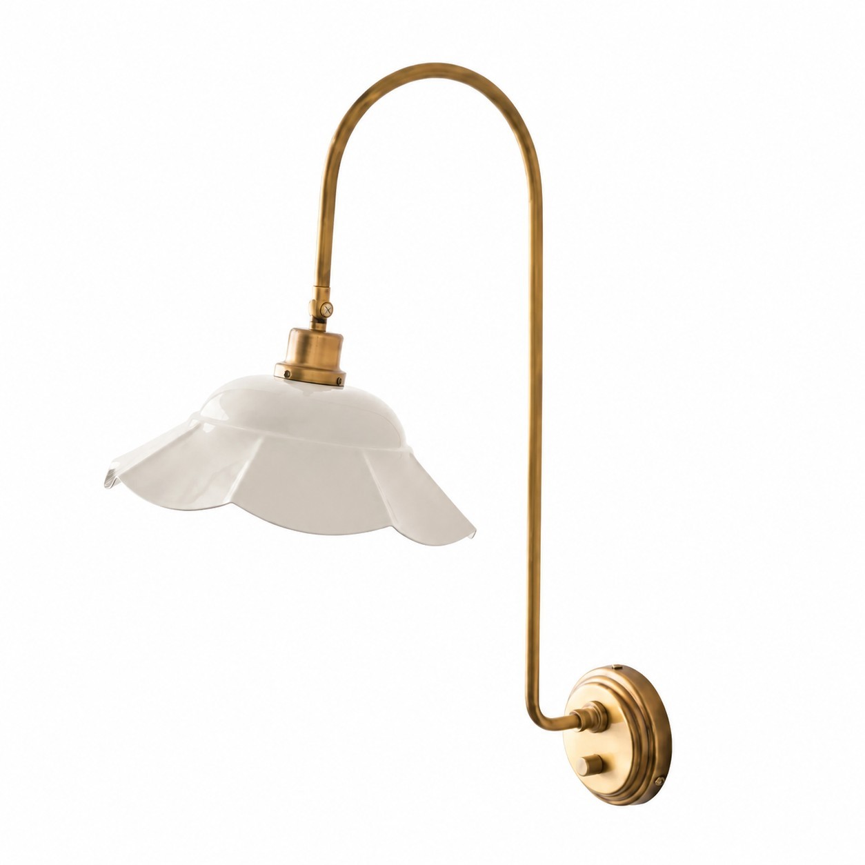Enzo Elegant Vintage Bloom Metal Wall Sconce