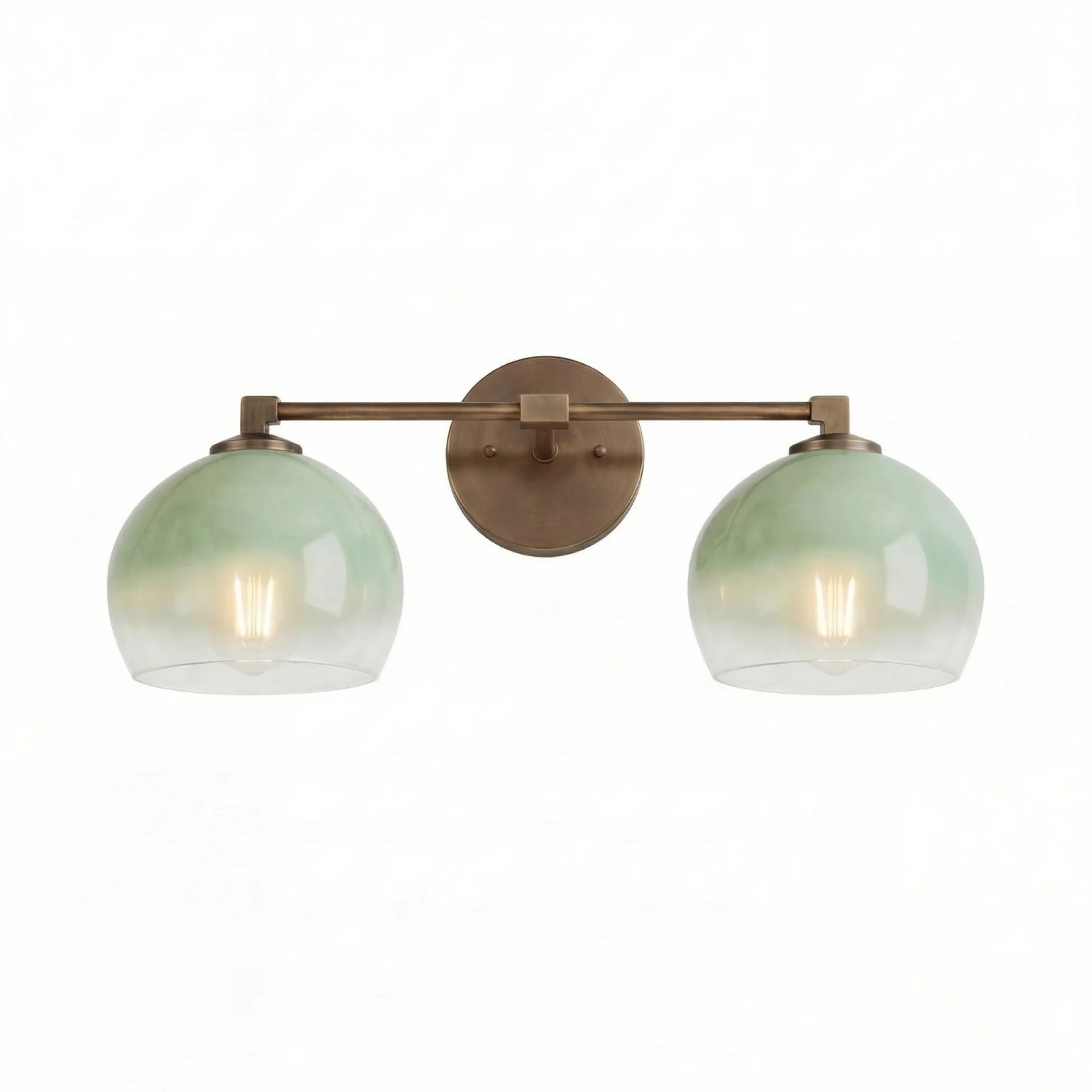 Conrad Vintage 3 Light Bellflower Glass Wall Sconce