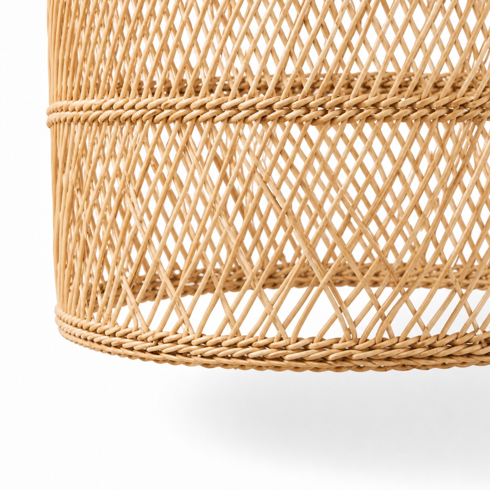 Juno Scandinavian Boho Woven Wicker Rattan Pendant Light
