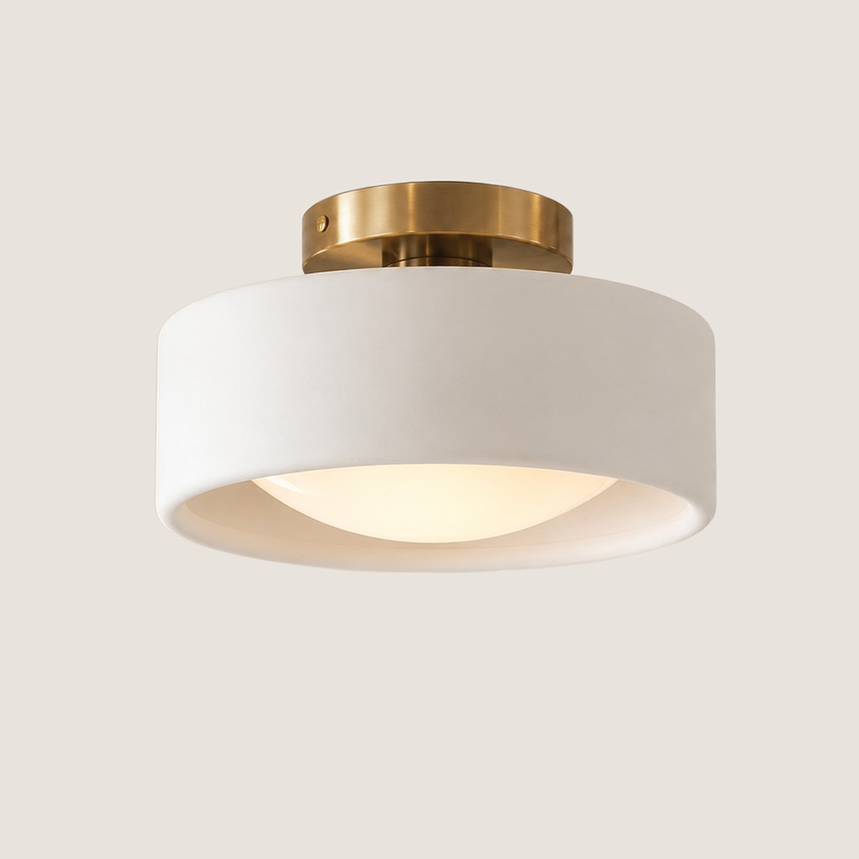 Aura Modern Porcelain Flush Mount Ceiling Light