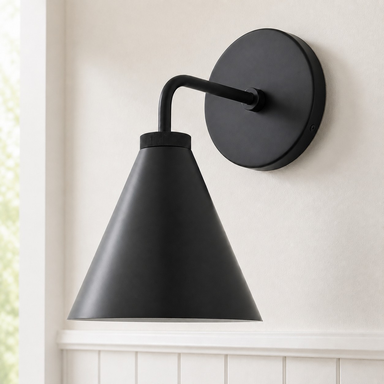 Kaelen Retro Cooper Cone Sconce Light