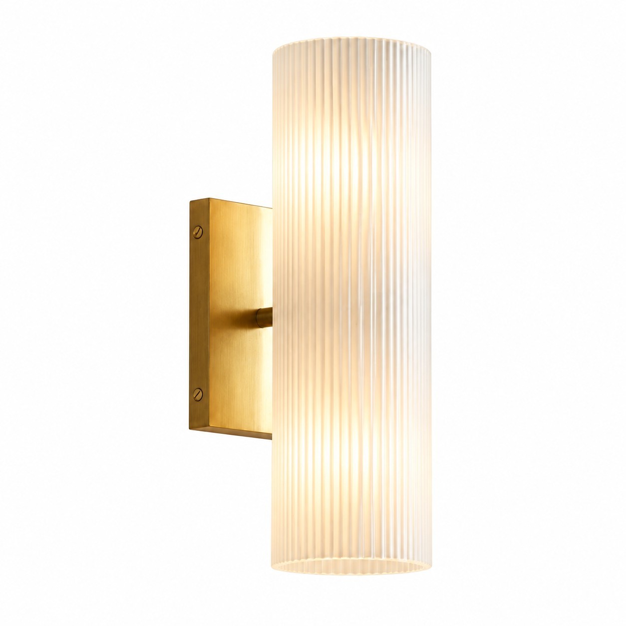 Yorix Modern Vertical Cylinder Tube Metal Finish Wall Light