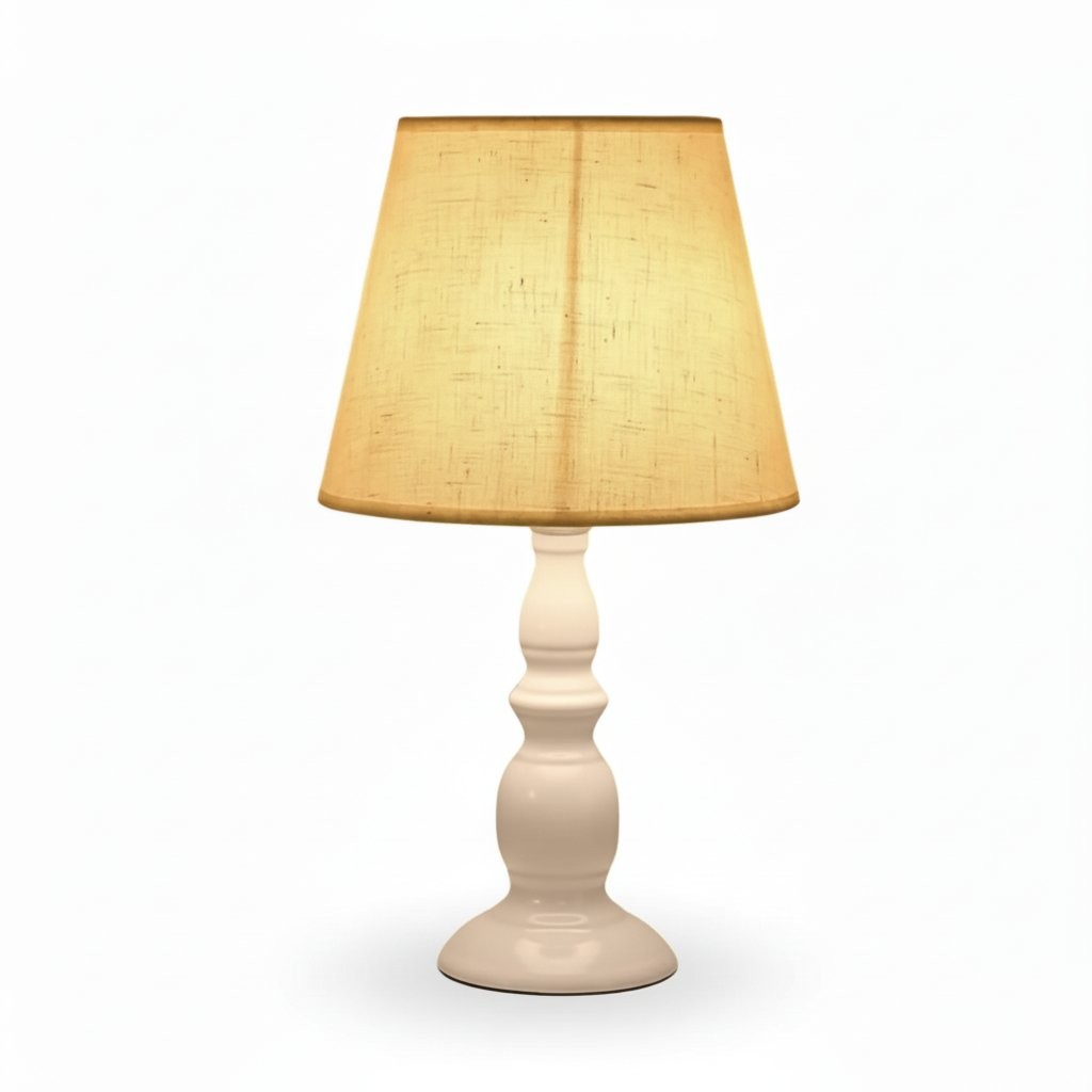 Issac Classic Linen Empire Iron Body Table Lamp