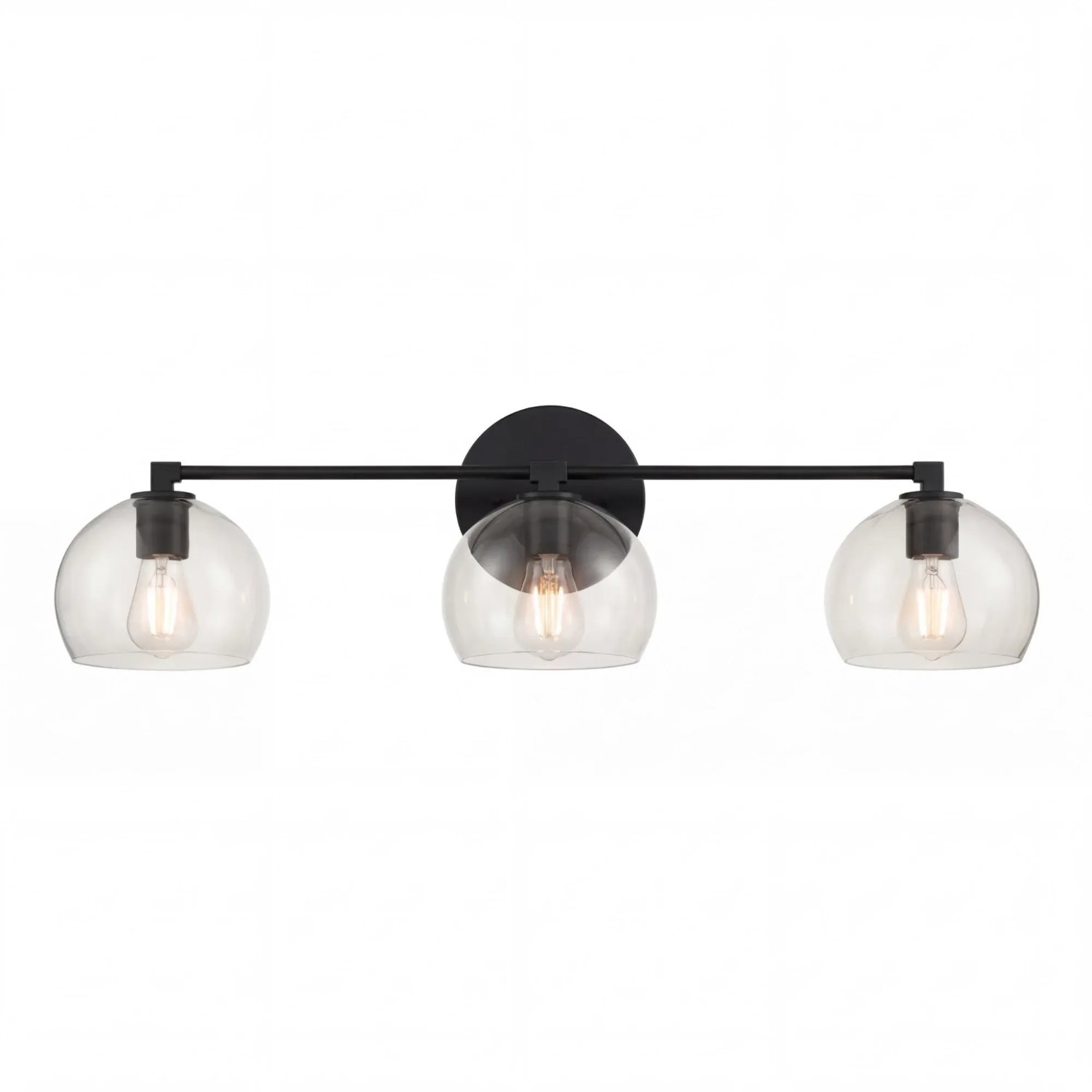Conrad Vintage 3 Light Bellflower Glass Wall Sconce