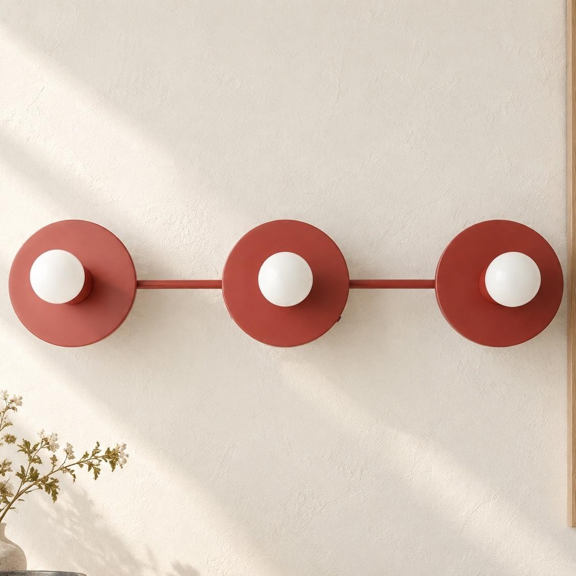 Marnie Nordic Colorful 3 Light Vanity Wall Light