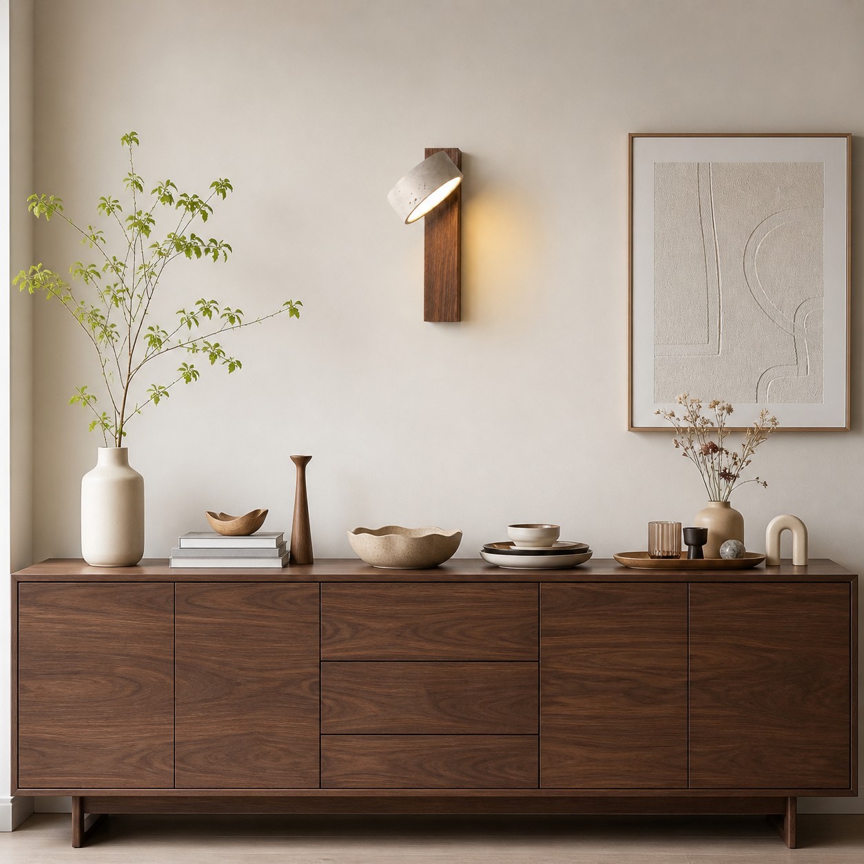 Bennett Wabi-Sabi Round Travertine Wall Light