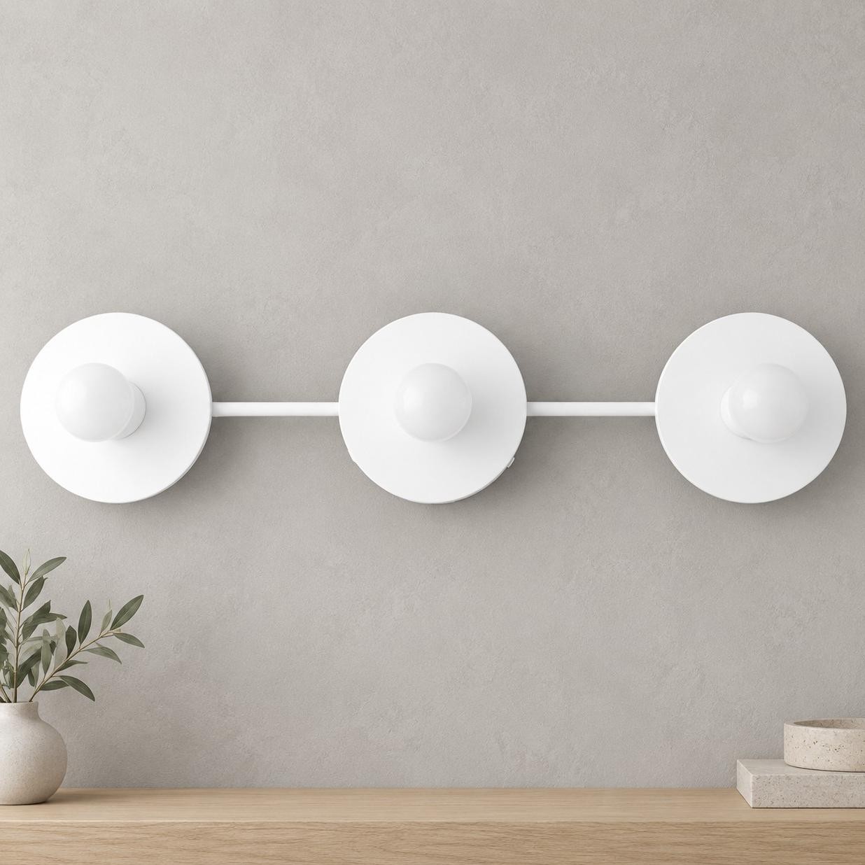 Marnie Nordic Colorful 3 Light Vanity Wall Light
