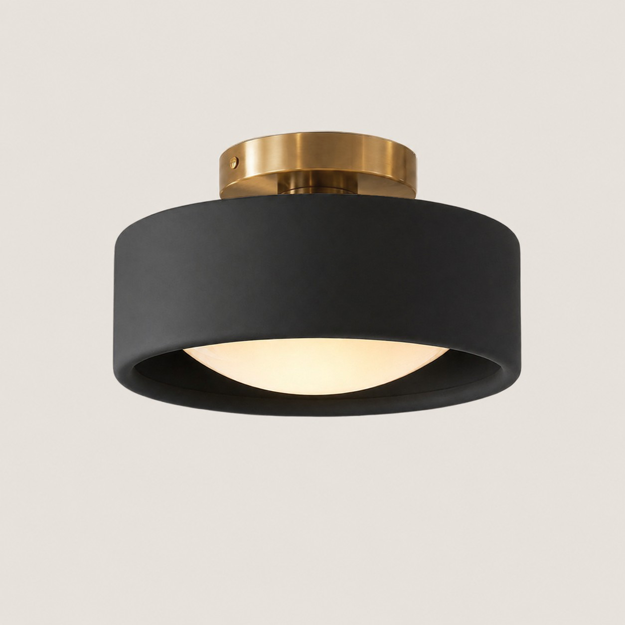 Aura Modern Porcelain Flush Mount Ceiling Light