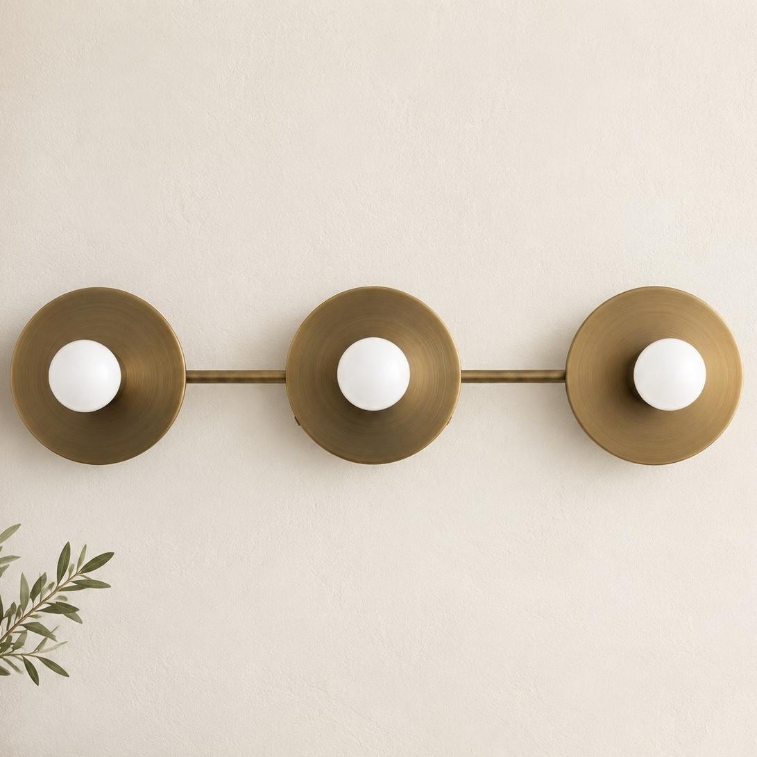 Marnie Nordic Colorful 3 Light Vanity Wall Light