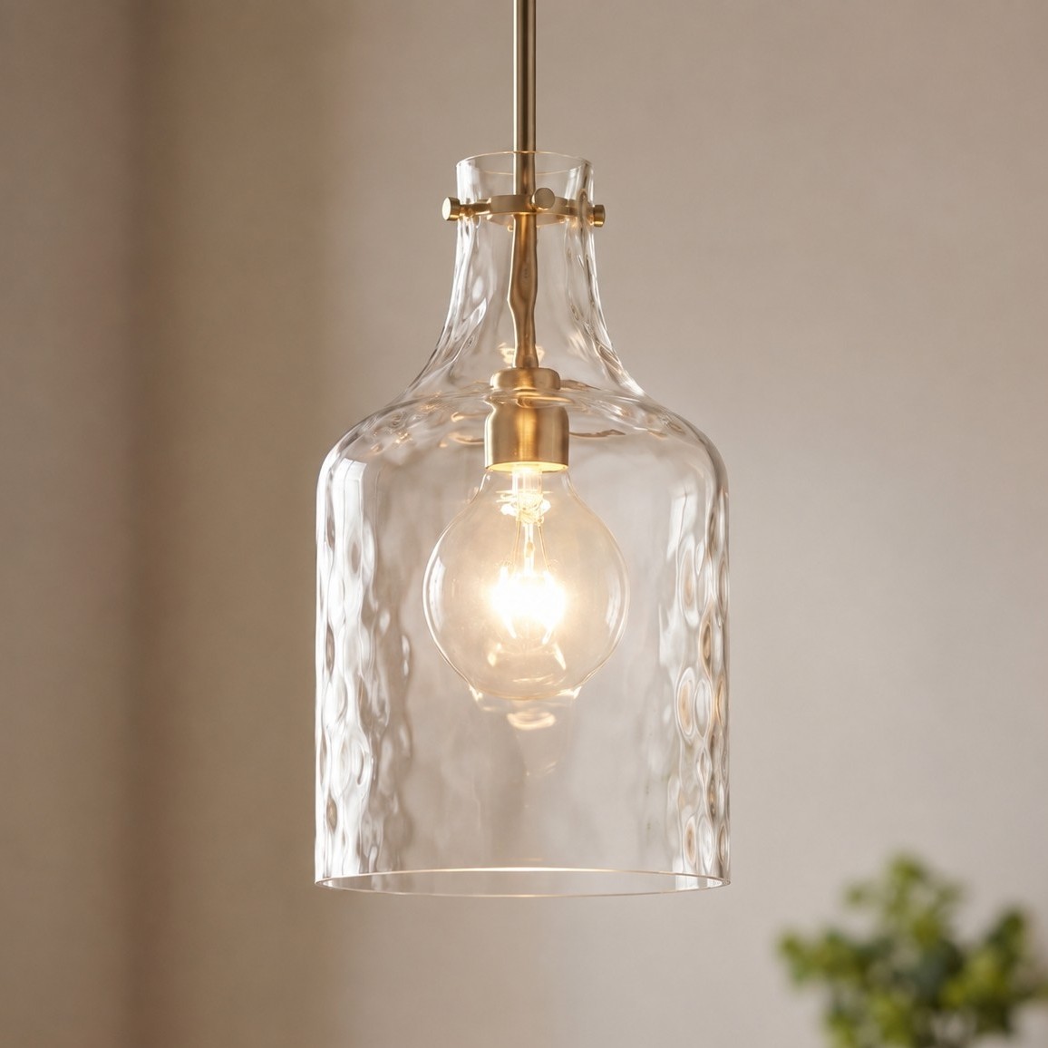 Tydon Minimalist Water Ripple Glass Pendant Light