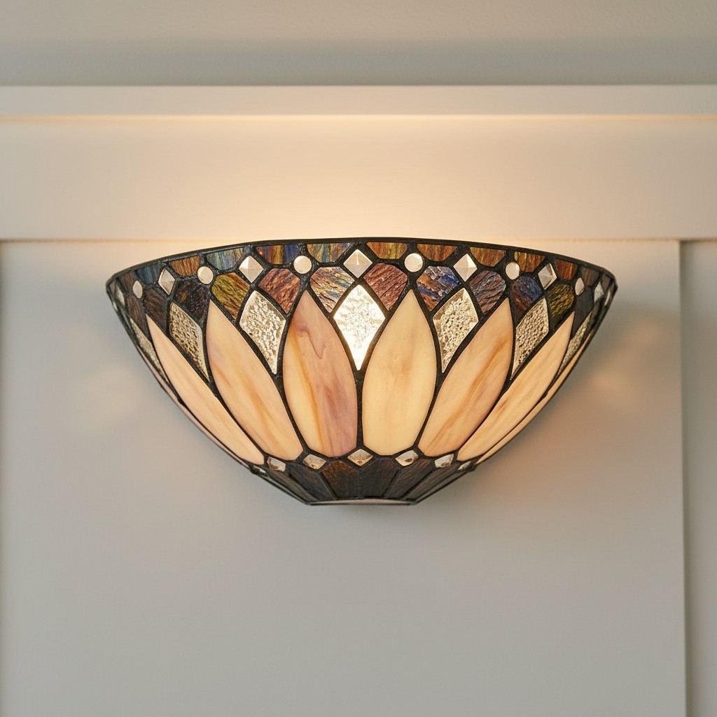 Cygnus Tiffany Stained Glass Wall Light