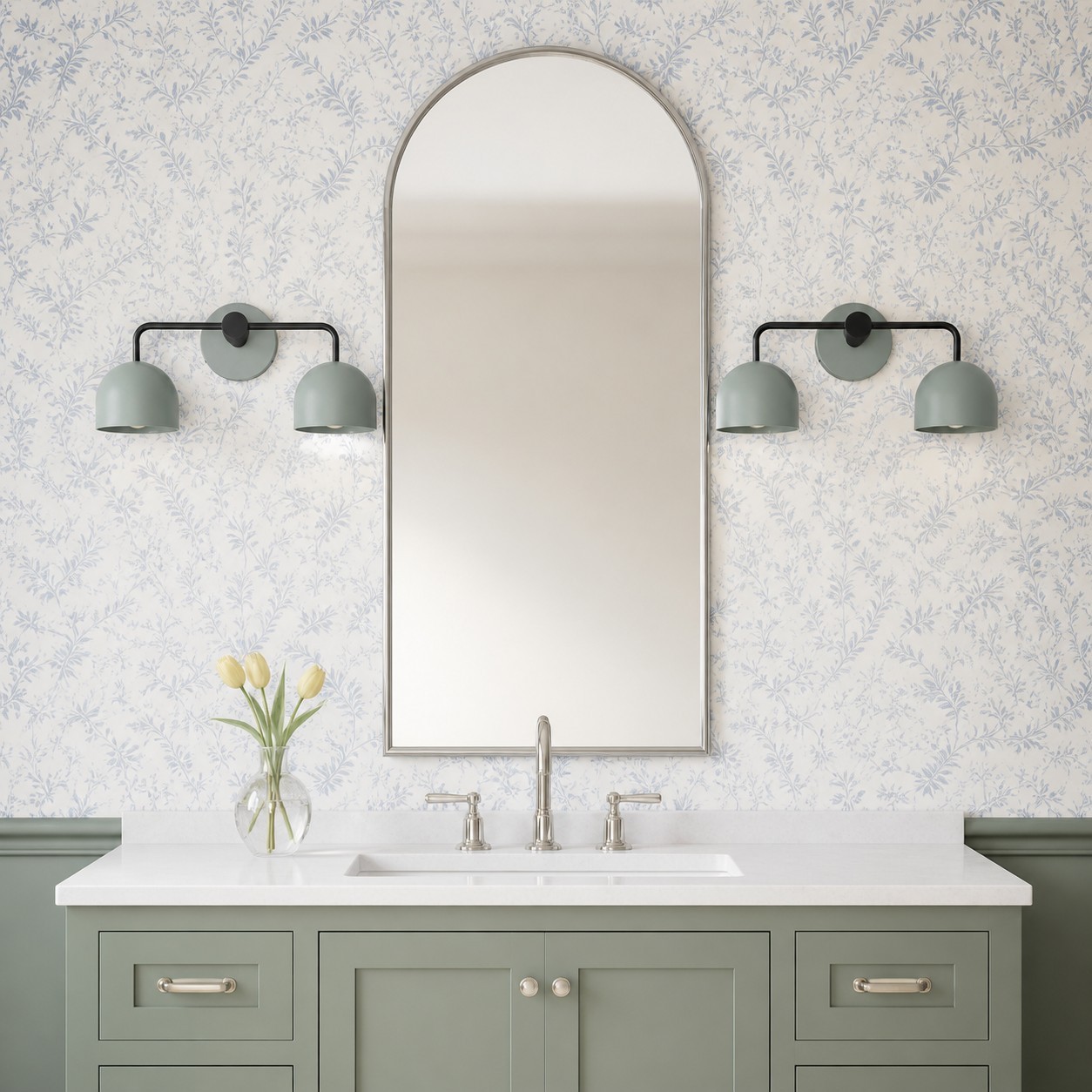 Astair Nordic Metal Multicolored Vanity Sconce