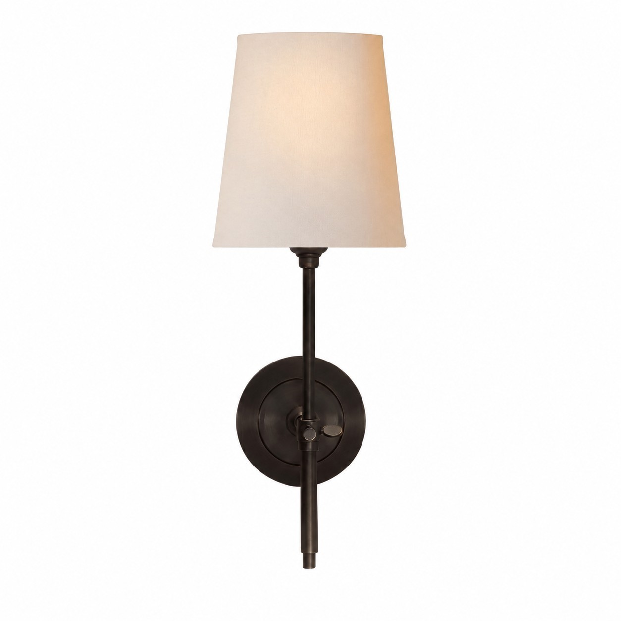 Ozuma One Light Wall Sconce with Linen Shade