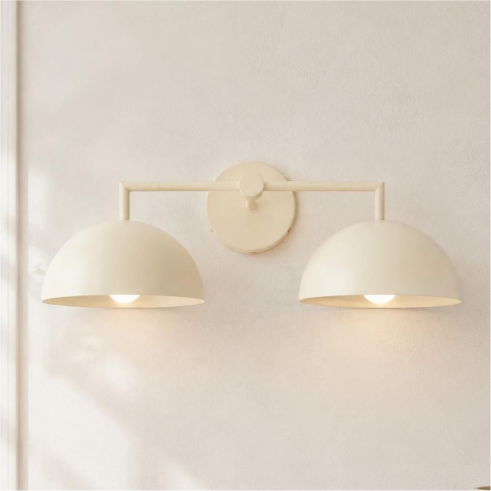 Burton Modern Nordic Morandi 2-Light Metal Wall Light