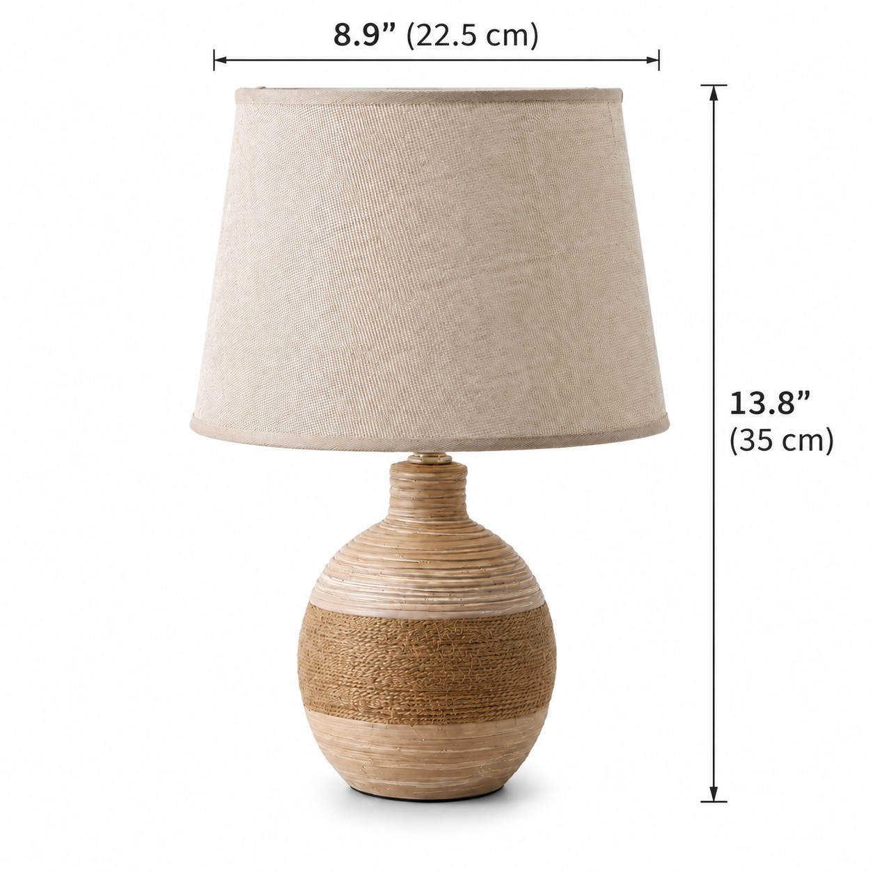 Rocco Handmade Simple Rustic Ceramic Table Lamp