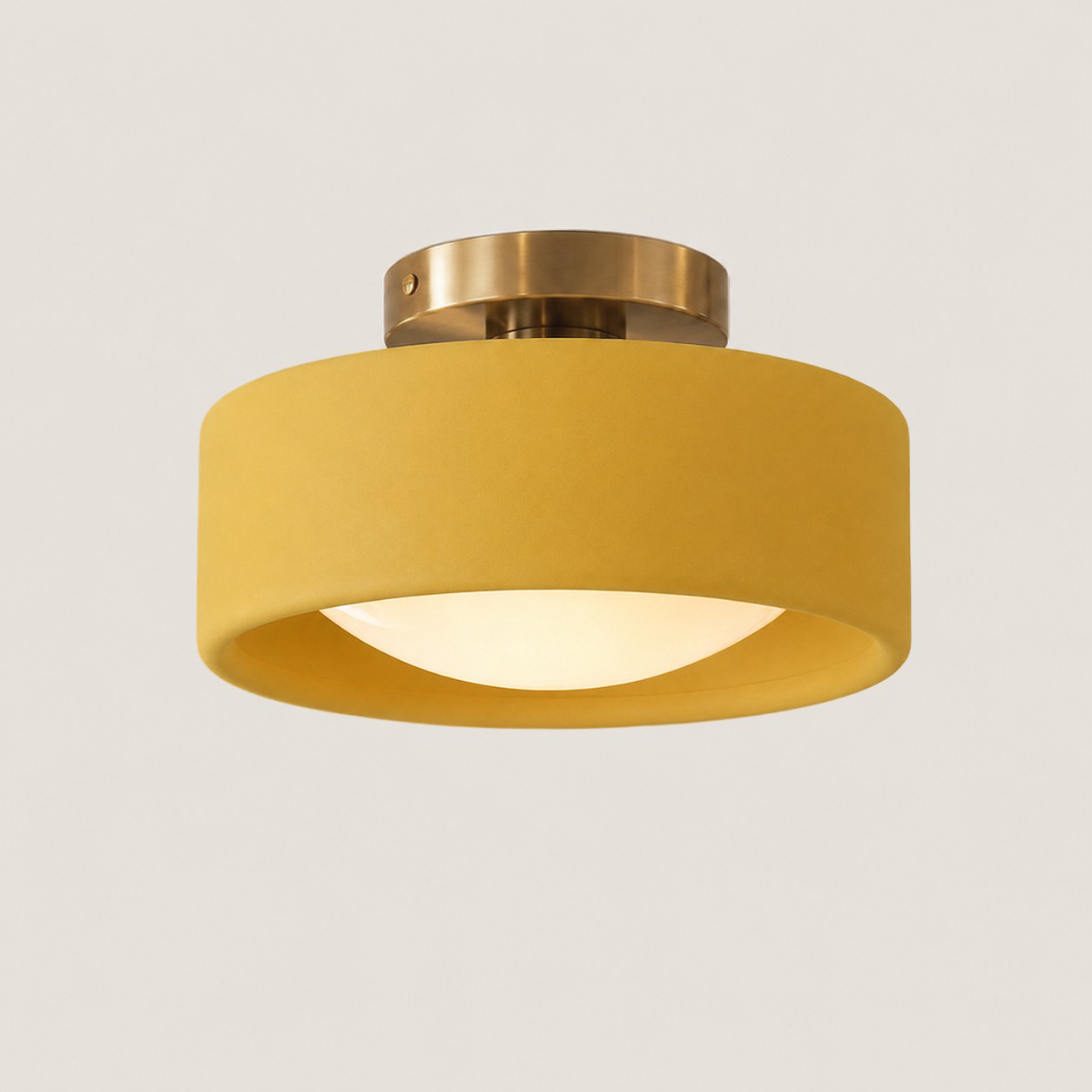 Aura Modern Porcelain Flush Mount Ceiling Light