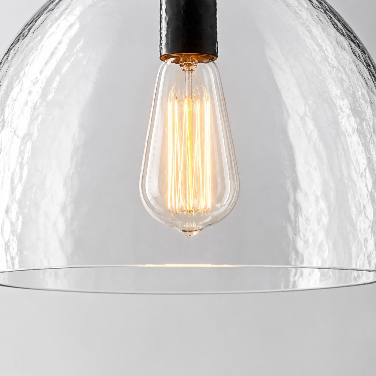 Keen Farmhouse Cooper Recycled Glass Dome Sconce