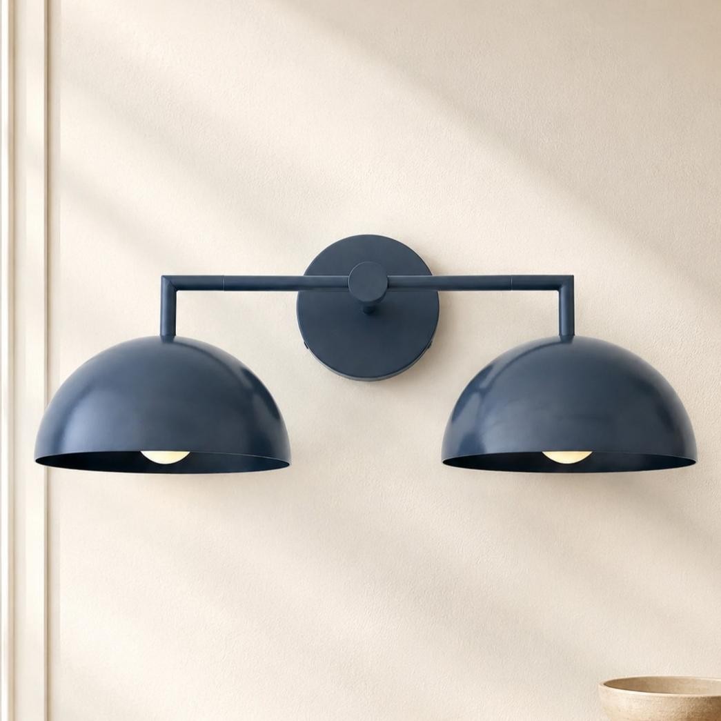 Burton Modern Nordic Morandi 2-Light Metal Wall Light
