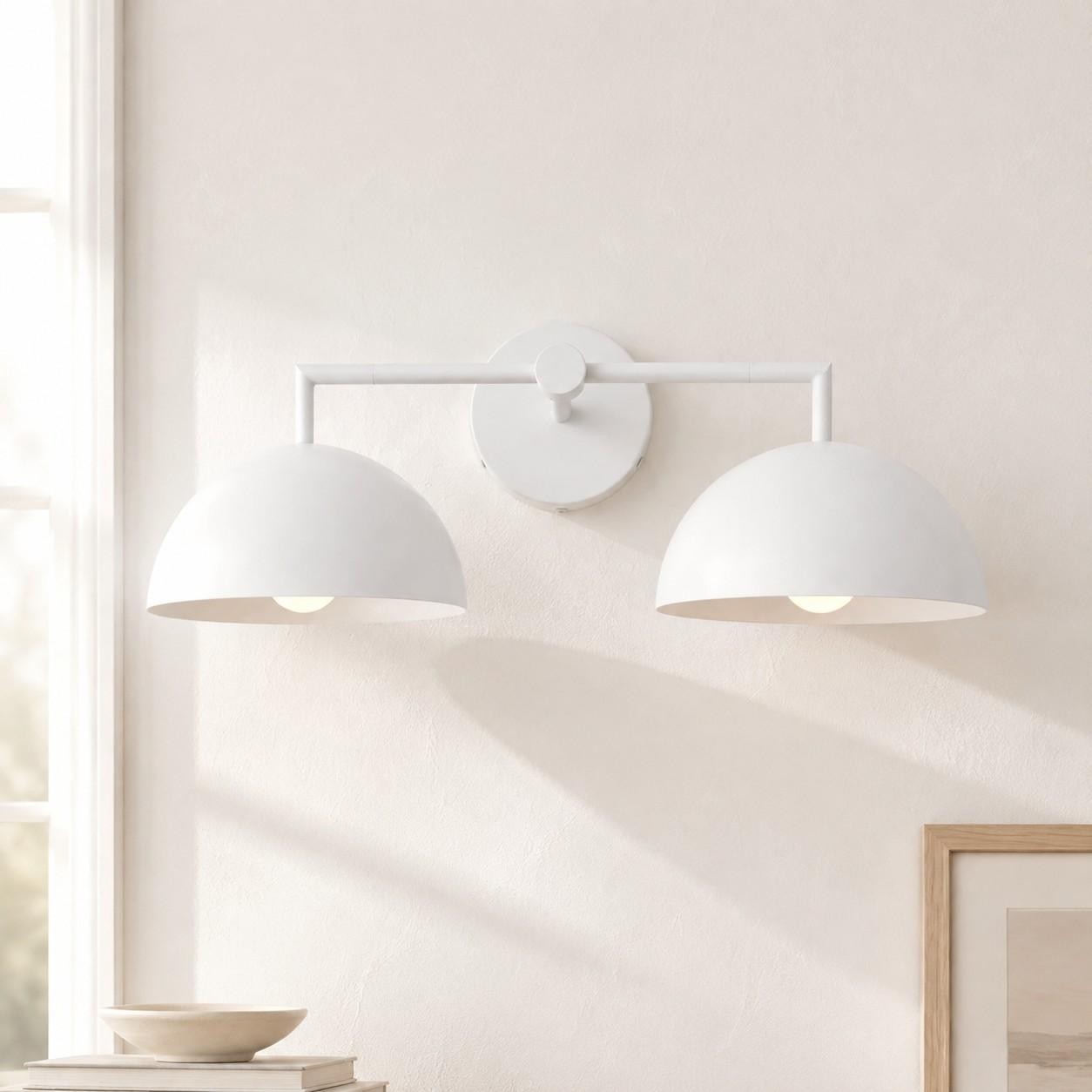 Burton Modern Nordic Morandi 2-Light Metal Wall Light