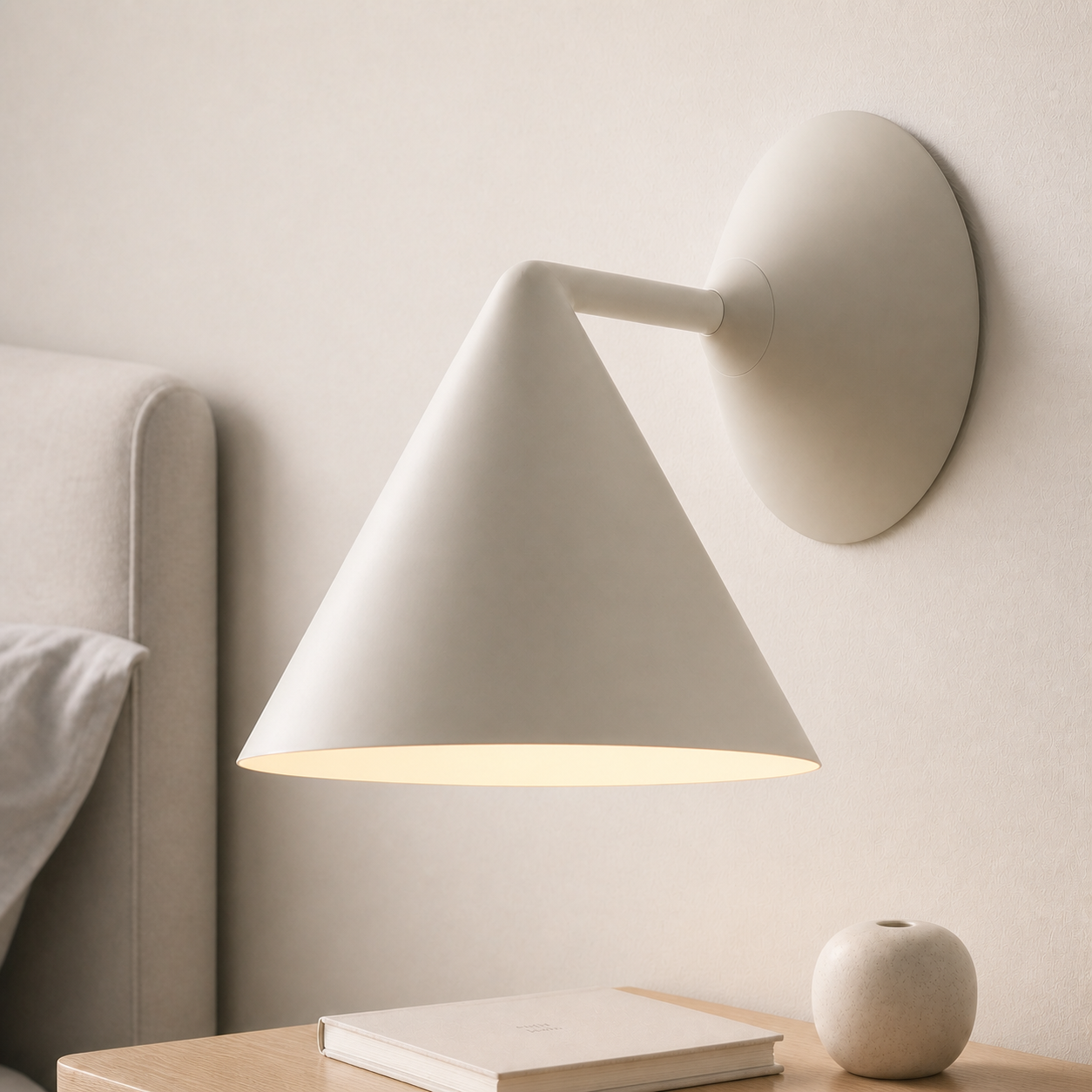 Maven Modern Elegant Cone Shade Wall Sconce