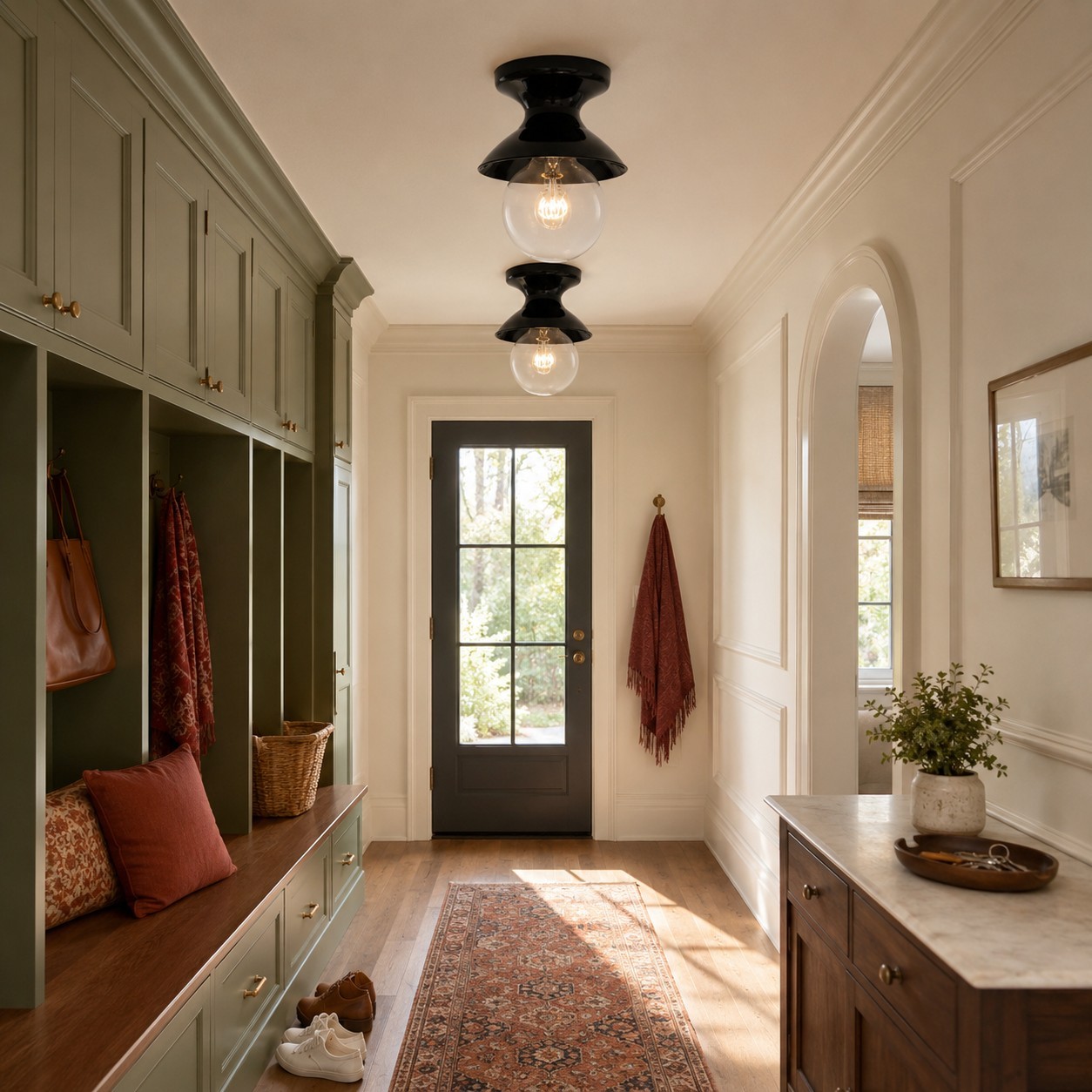 Lunavel Modern Ceramic Mount Ceiling Light Fixture