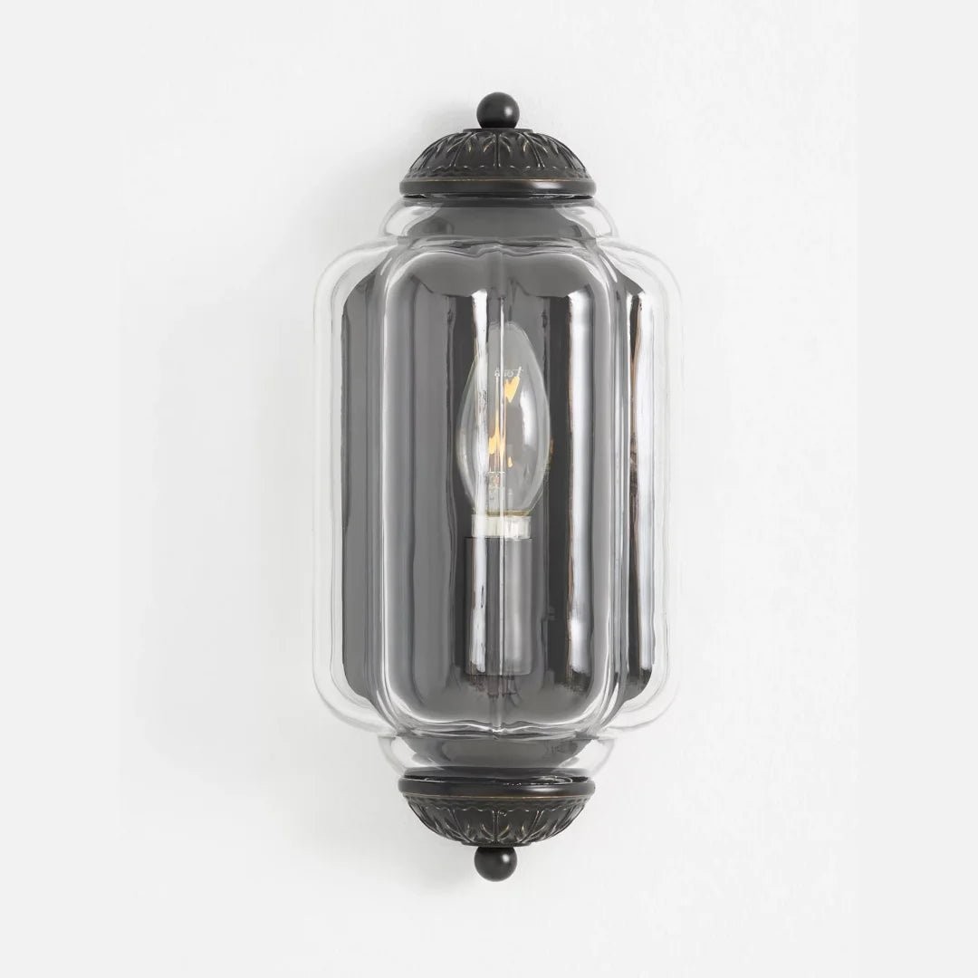 Michael Vintage Eloise Milk Glass Flush Wall Light