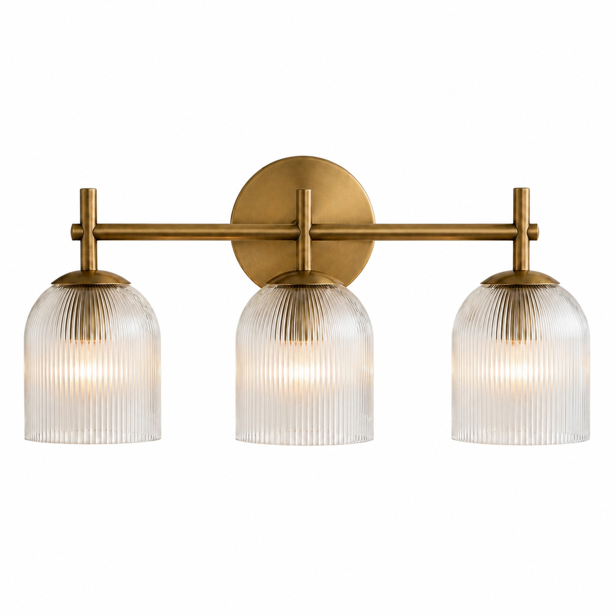 Alain Cooper Ribbed Glass Wall Sconce
