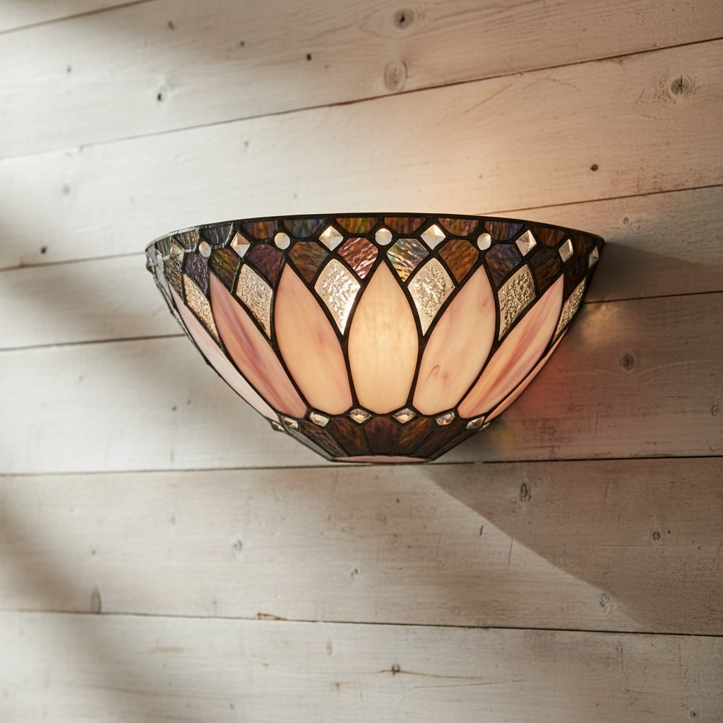 Cygnus Tiffany Stained Glass Wall Light