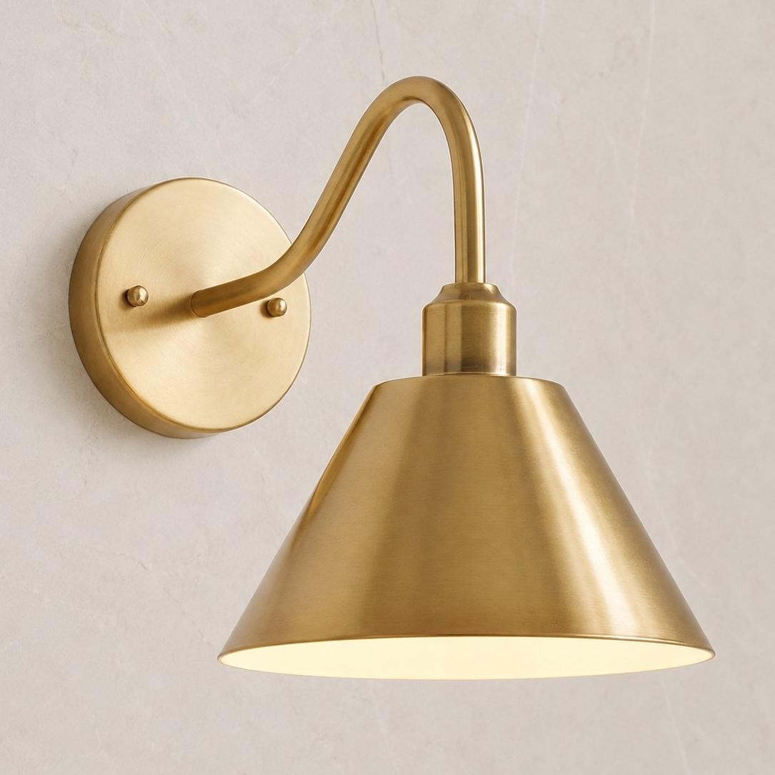 Ferm Minimalist Industrial Tapered Sconce