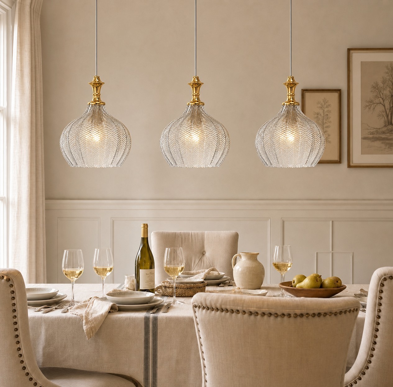 Nyxara Mid-Century Mini Glass Pendant light