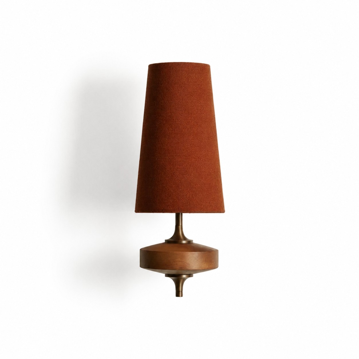 Nyxara Vintage  Fabric Tapered Shade Wall Sconce
