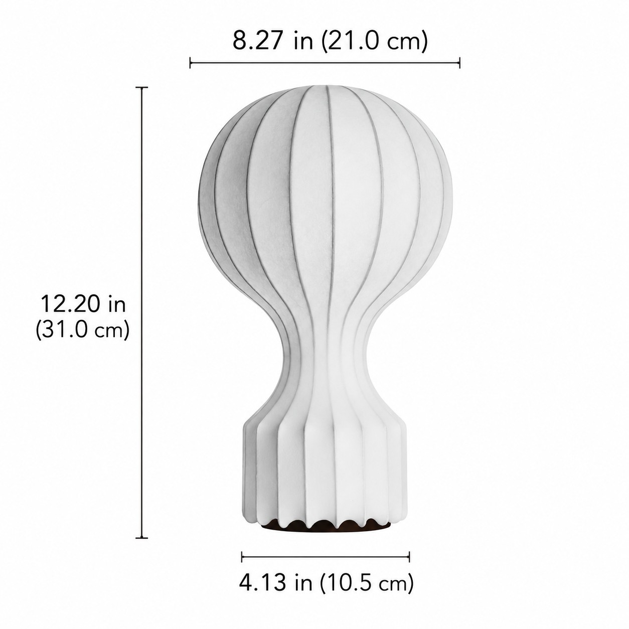 Tiago Wabi Sabi White Round Table Lamp
