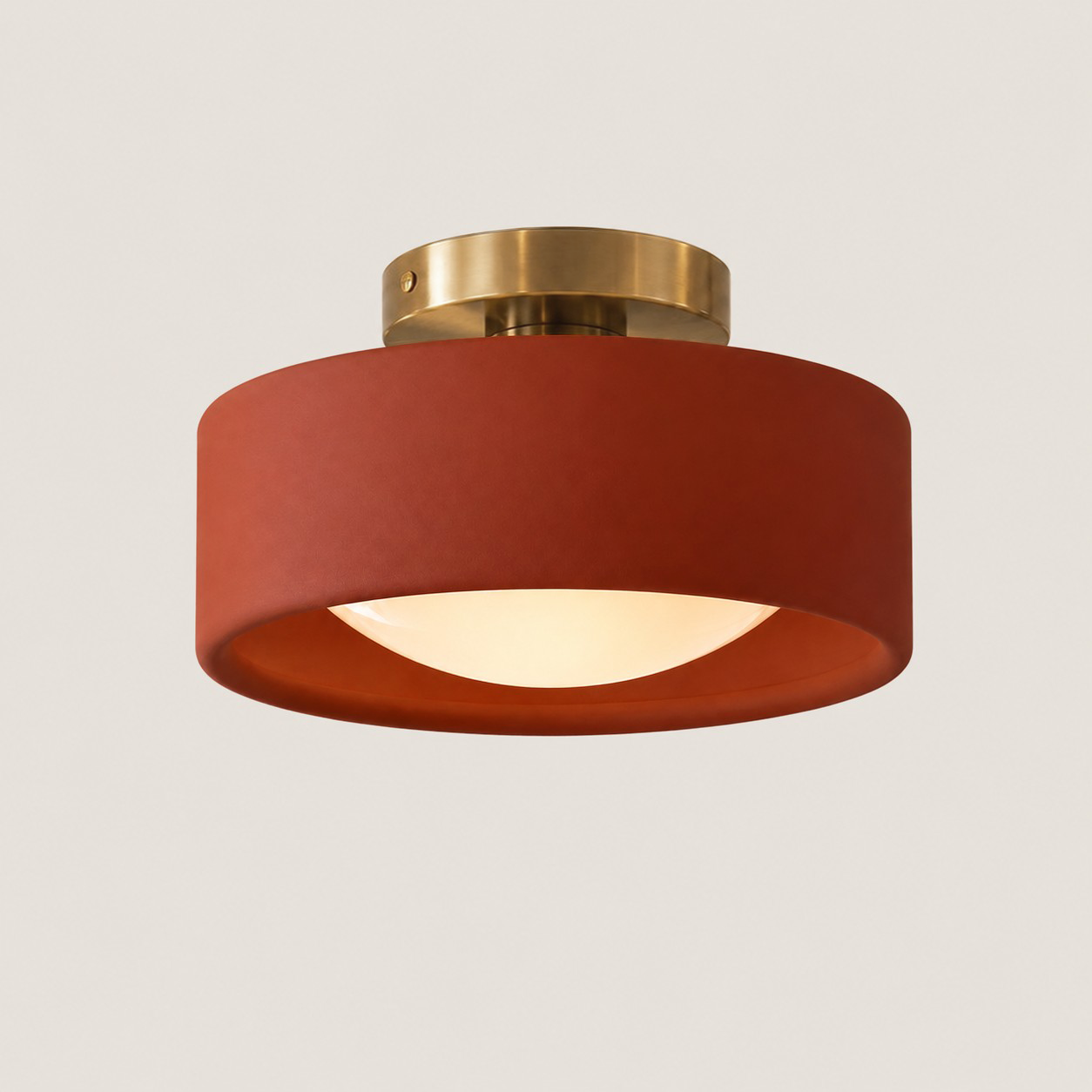 Aura Modern Porcelain Flush Mount Ceiling Light