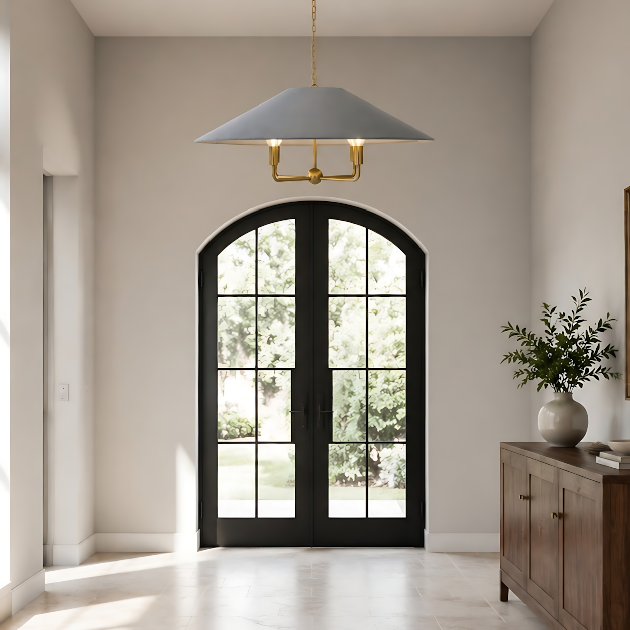 Willow Modern Oversized Fabric Chandelier