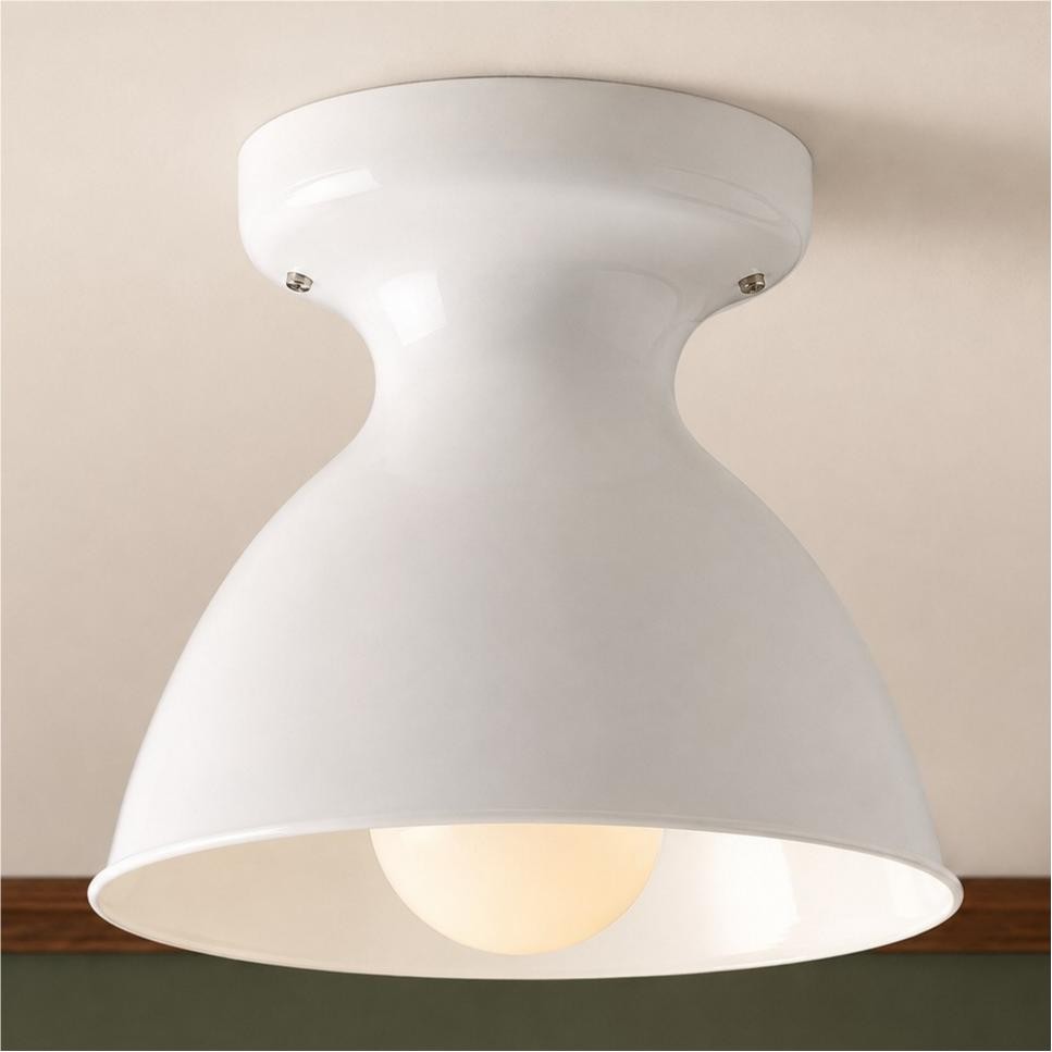 Lunavel Modern Ceramic Mount Ceiling Light Fixture