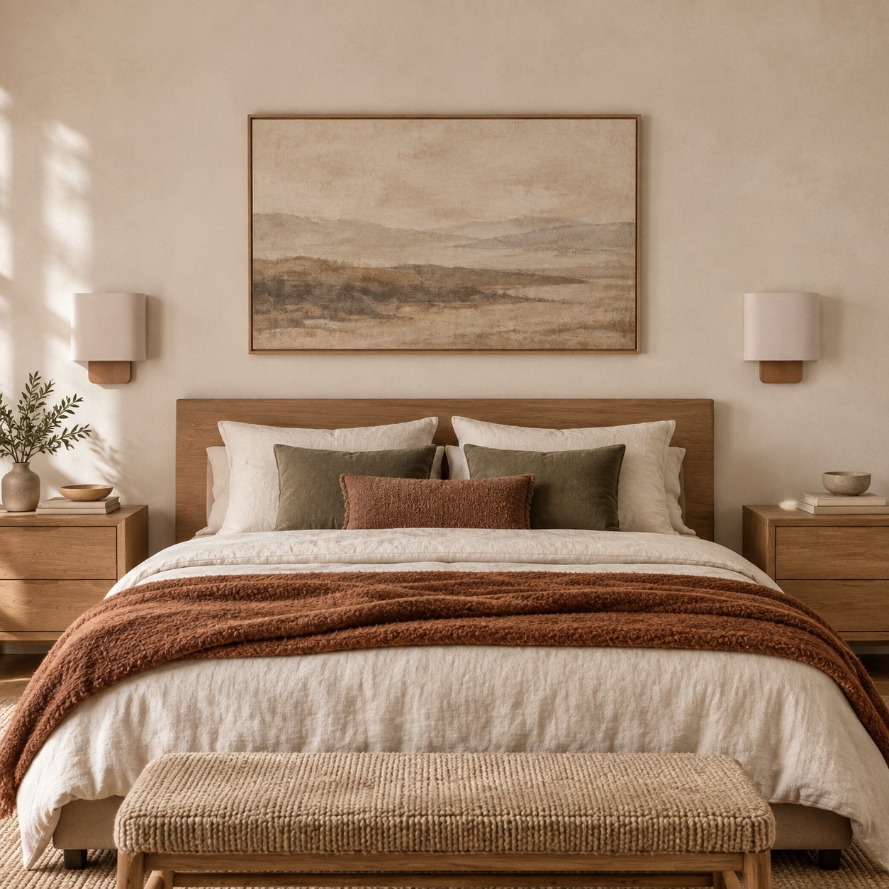 Ondine Modern Linen Fabric Shade Wall Sconce