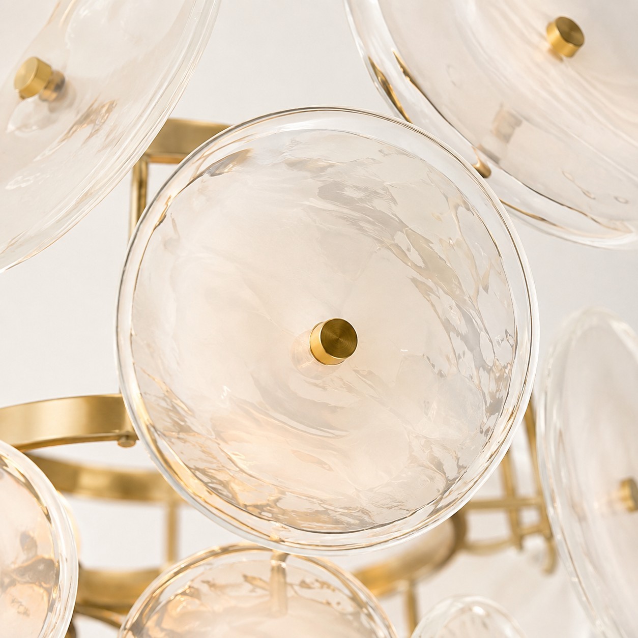Harold Vintage Design-Forward Color Glass  Chandelier