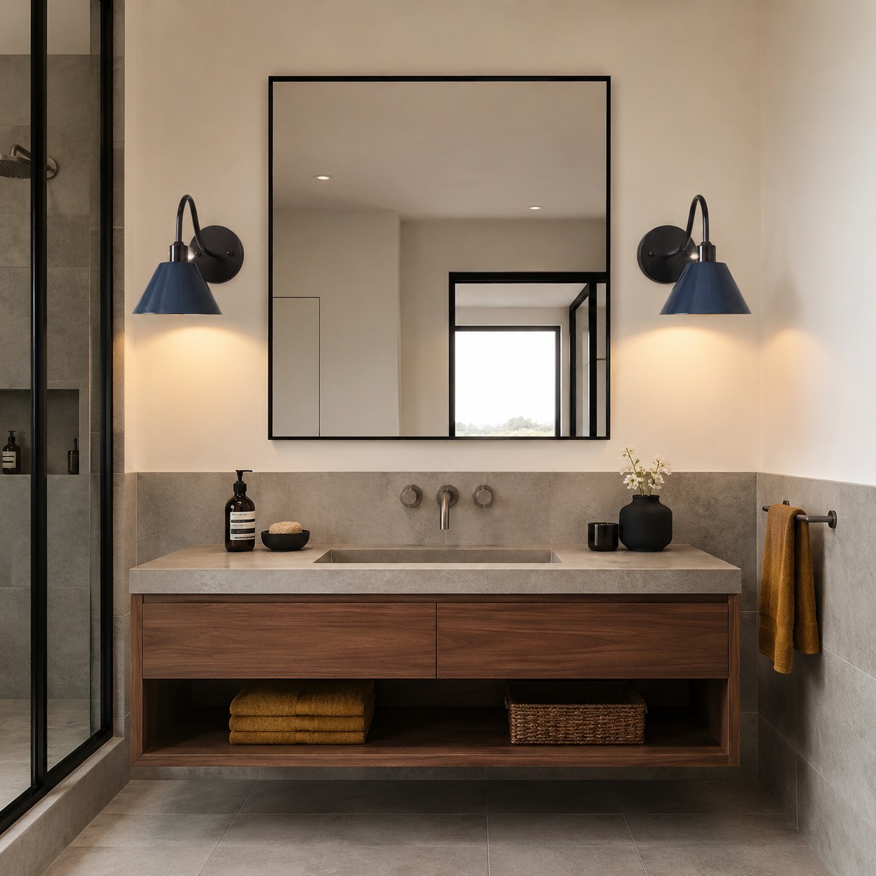 Ferm Minimalist Industrial Tapered Sconce