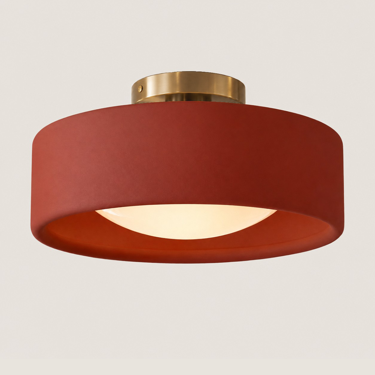 Aura Modern Porcelain Flush Mount Ceiling Light