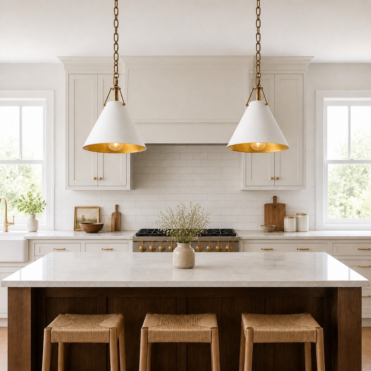 Zadie Vintage Metal Cone Pendant Light