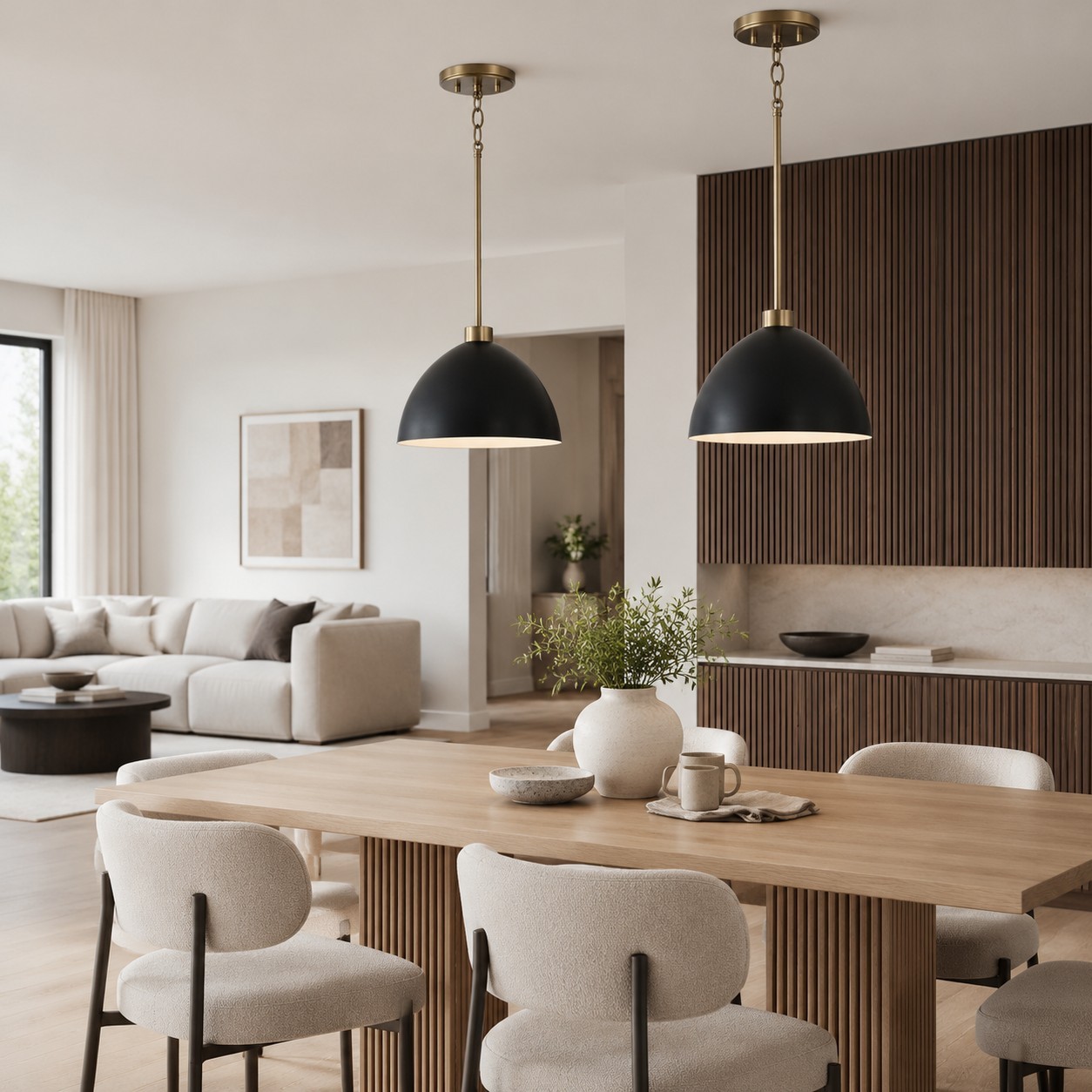 Ylarix ‎Minimalist Dome Metal Pendant Light